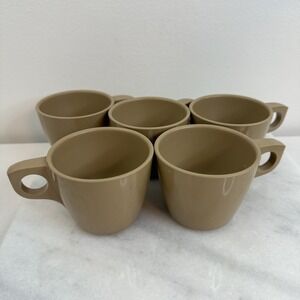VINTAGE Boonton Ware MELMAC 4 Gray Coffee cups